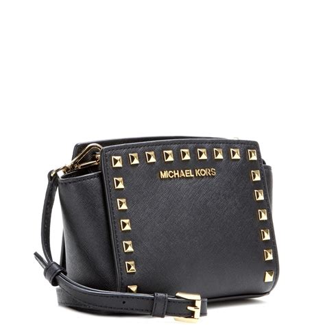 studded black mini selma michael kors|selma mini crossbody bag.